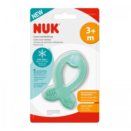 NUK Extra Cool Teether - Fish | 3 months+